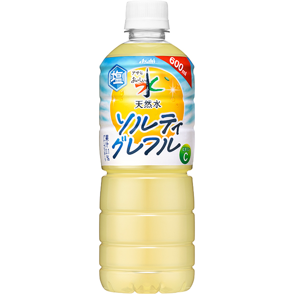 アサヒ おいしい水 天然水 ソルティグレフル 600ml×24本 (1ケース)