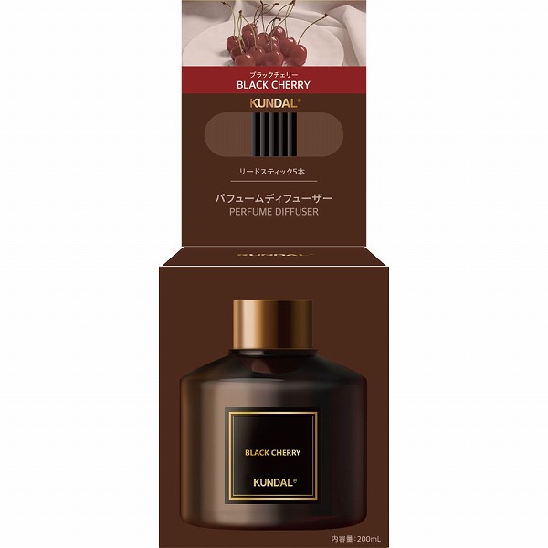 KUNDAL パフュームディフューザー ブラックチェリー 200mL
