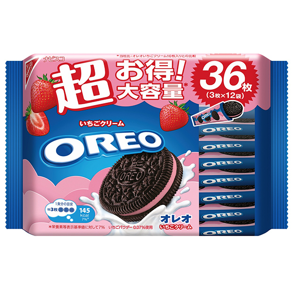 モンデリーズ オレオメガパックいちご 36枚×15個 (1ケース)