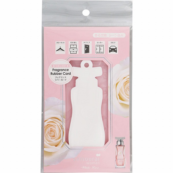 サムライウーマン ホワイトローズ フレグランス ラバーカード