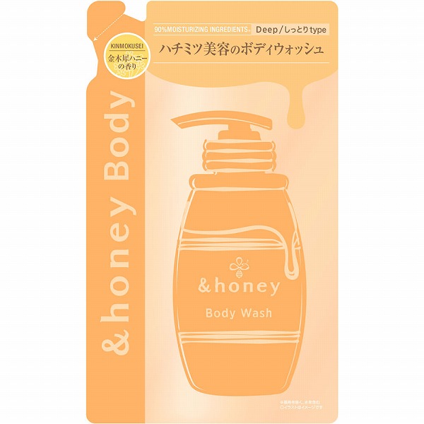 アンドハニー ディープモイスト ジェルボディウォッシュ つめかえ 440mL