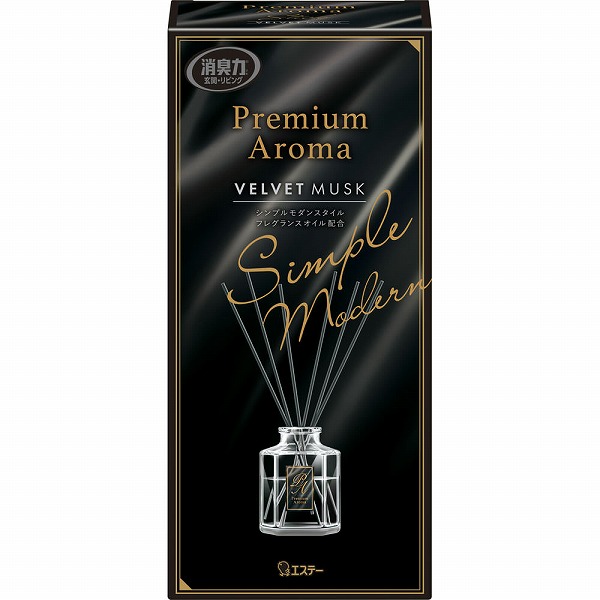 エステー お部屋の消臭力 Premium Aroma Stick 本体 ベルベットムスク 50mL