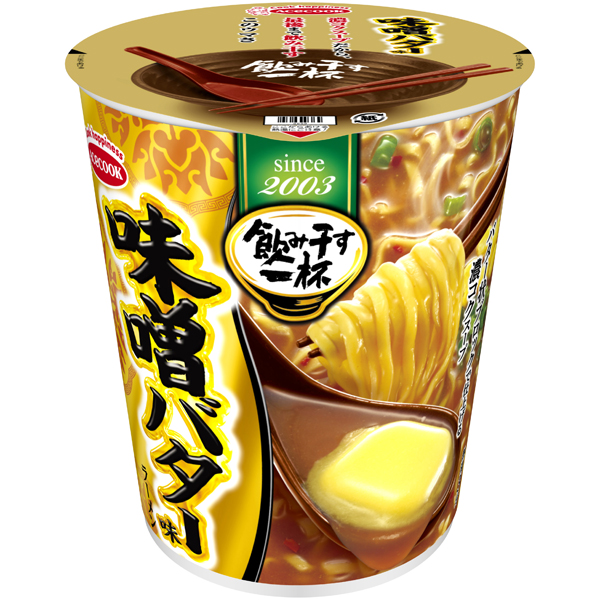 エースコック タテ型飲み干す一杯 味噌バター味ラーメン 67g×12個入り (1ケース) 
