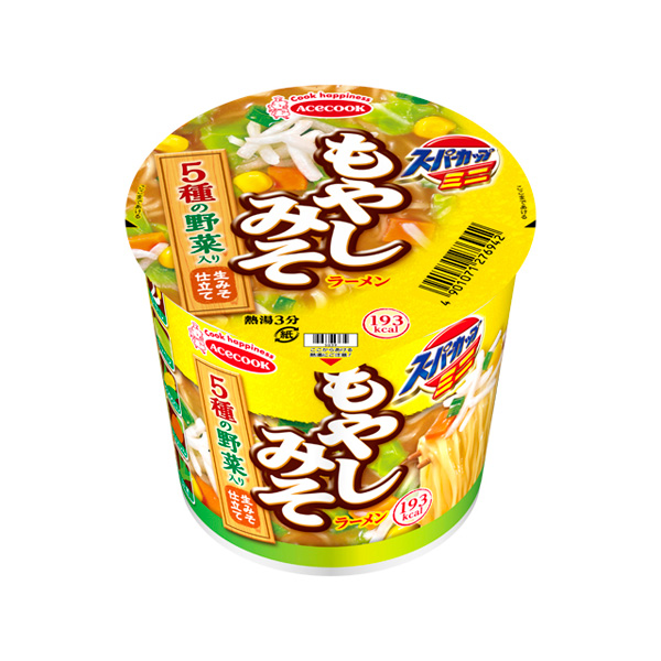 エースコック スーパーカップミニ もやしみそラーメン 51g×12個入り (1