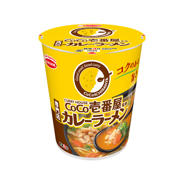 エースコック タテ型 CoCo壱番屋監修 専門店のカレーラーメン 59g×12個 (1ケース)