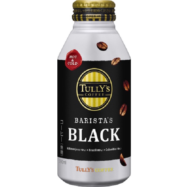 伊藤園 タリーズコーヒー バリスタズブラック 390ml 24本入り (1ケース)