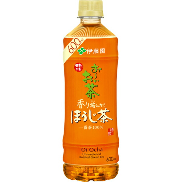 伊藤園 お～いお茶 ほうじ茶 600ml×24本入り (1ケース)