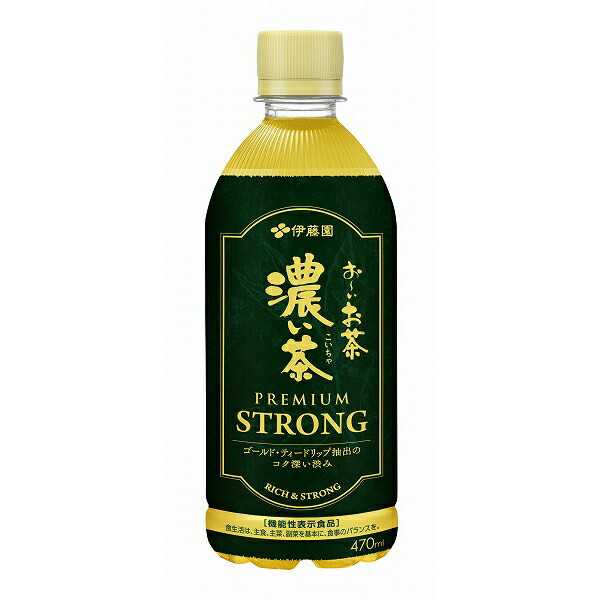 濃い茶　プレミアムストロング 470ｍｌ×24本入り(1ケース)【機能性表示食品】