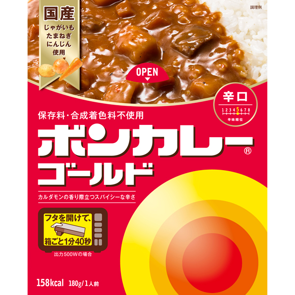 大塚食品 ボンカレーゴールド辛口 180g×30個入り (1ケース) 