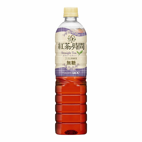 UCC 紅茶の時間 ストレートティー 無糖 PET 900ml×12本入り (1ケース)