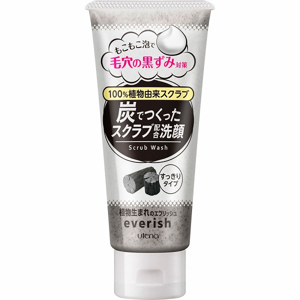 エブリッシュ 炭スクラブ洗顔 135g