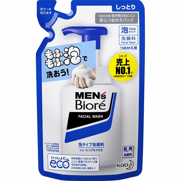 メンズビオレ 泡タイプ洗顔 レギュラー つめかえ用 130mL　花王