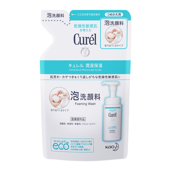 キュレル　泡洗顔料 つめかえ用 130ml（医薬部外品）　花王