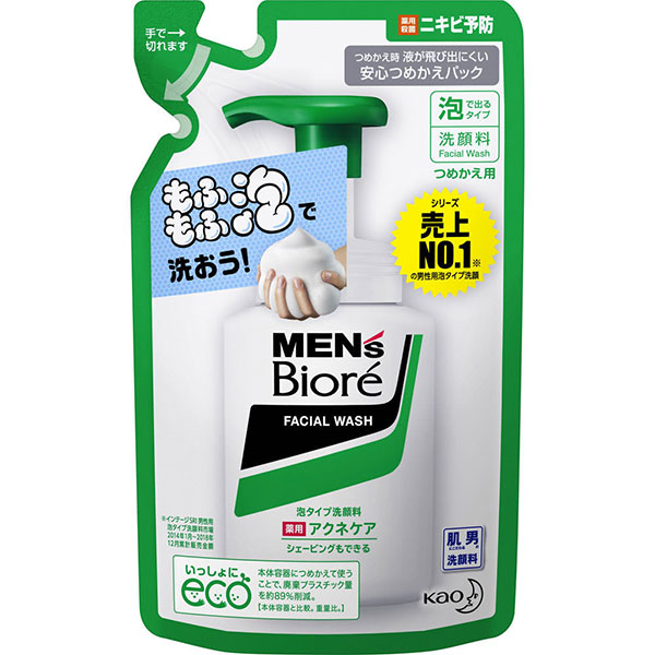 【医薬部外品】メンズビオレ 泡タイプ薬用アクネケア洗顔 つめかえ用 (130mL)　　花王