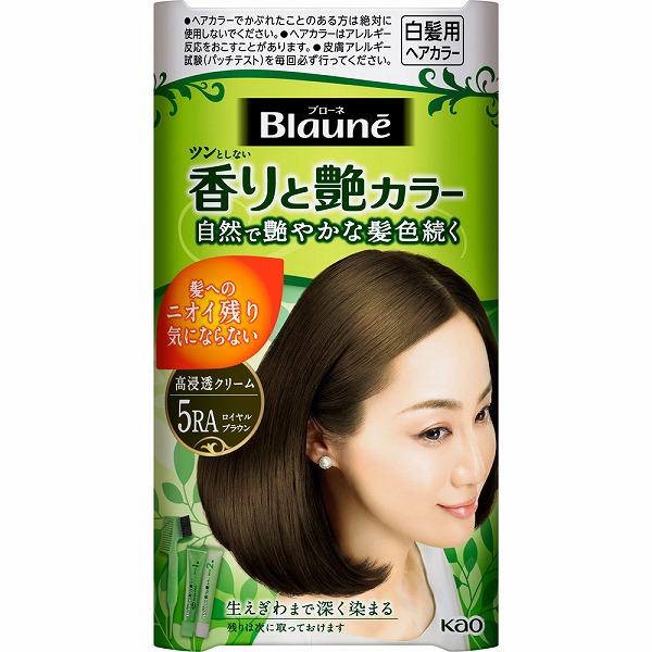 【医薬部外品】ブローネ 香りと艶カラー クリーム 5RA ロイヤルブラウン 80g　花王