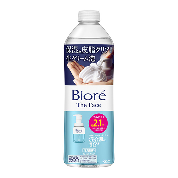 ビオレ　ザフェイス　泡洗顔料　モイスト　つめかえ用　340ml　 　花王