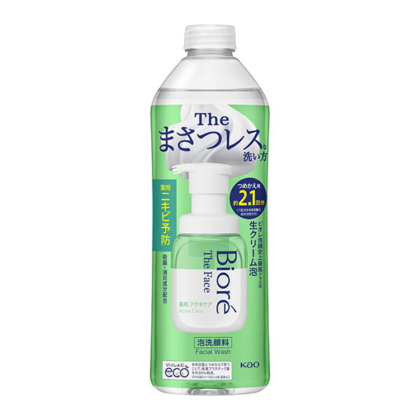 ビオレ　ザフェイス　泡洗顔料　アクネケア　つめかえ用　340ml　(医薬部外品)　 KO 花王