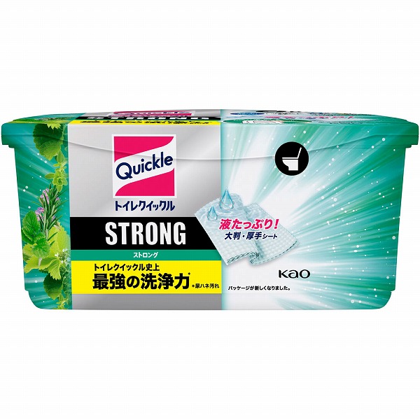 トイレクイックル ストロング エクストラハーブの香り 容器入 8枚　花王