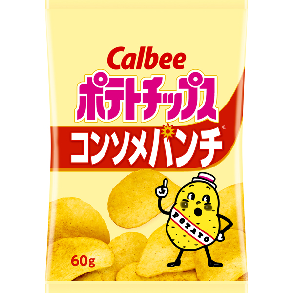 カルビー ポテトチップスコンソメパンチ 60g 12個 Ms