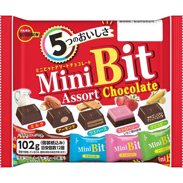 ブルボン ミニビットアソート 102g×24個入り (1ケース)