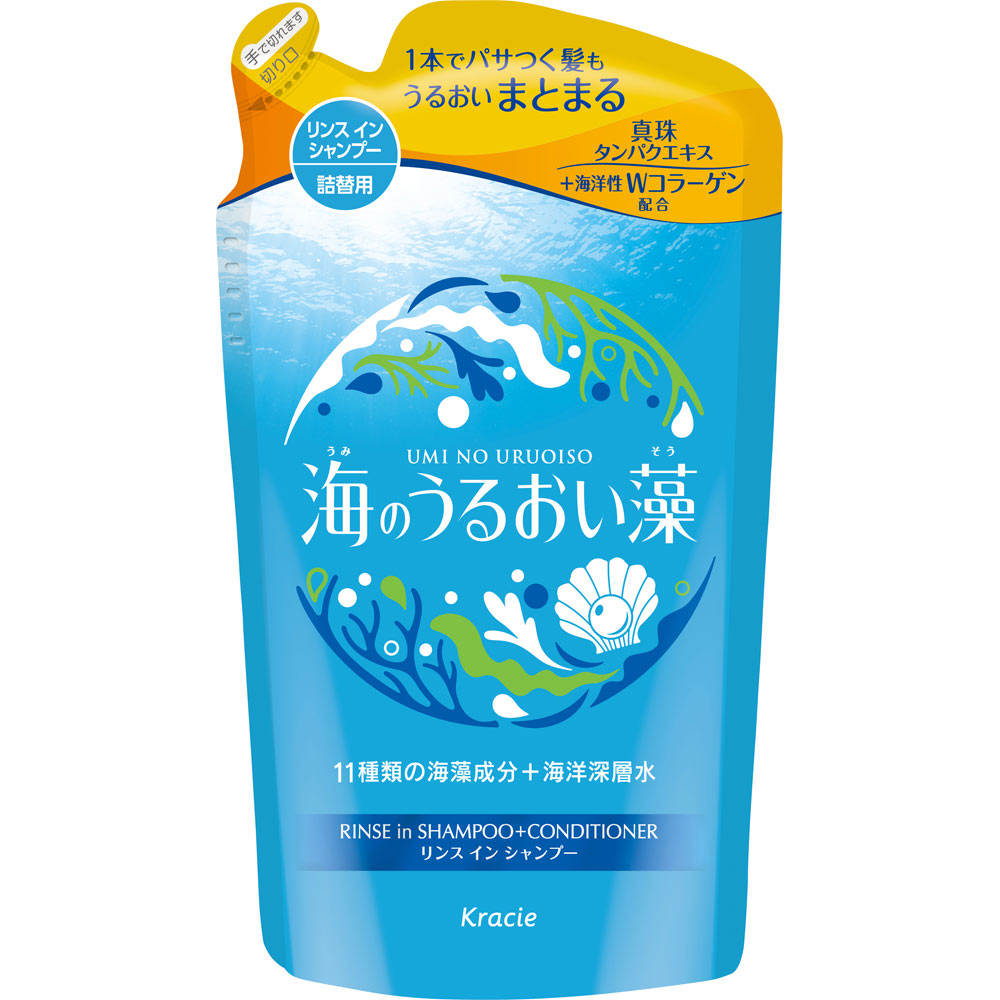 海のうるおい藻 うるおいケアリンスインシャンプー詰替用 380mL