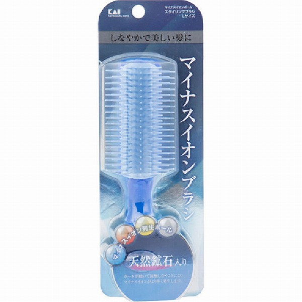 貝印 マイナスイオンボール スタイリングブラシ Lサイズ