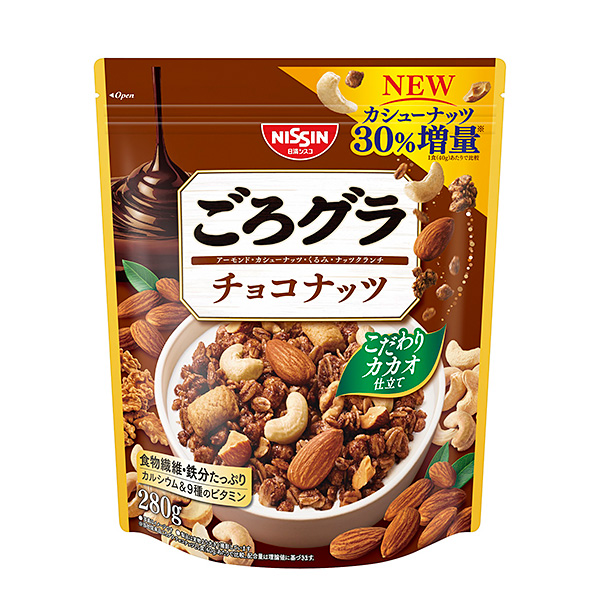日清シスコ ごろグラチョコナッツ 280g×8個 (1ケース)