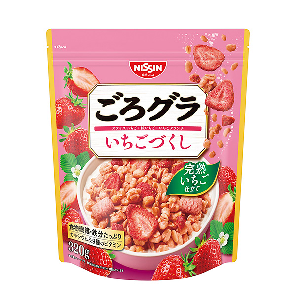 日清シスコ ごろグラいちごづくし 320g×8個 (1ケース)