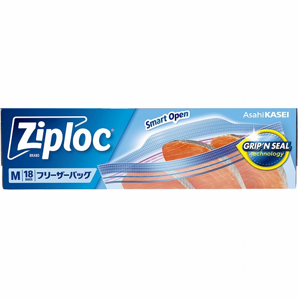 ジップロック フリーザーバッグ Ｍ 18枚