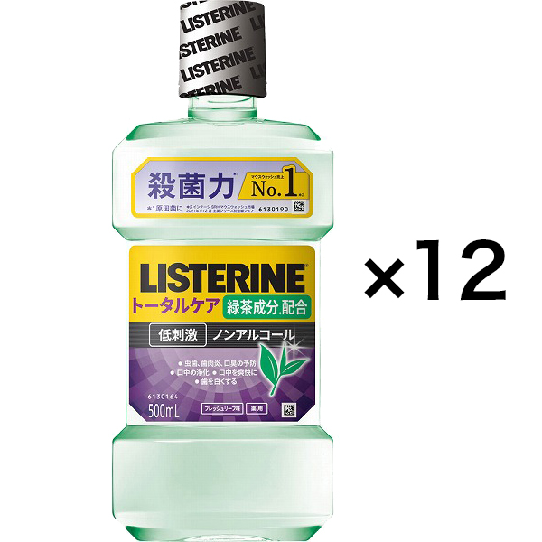 リステリン トータルケア 緑茶 500mL×12個【医薬部外品】