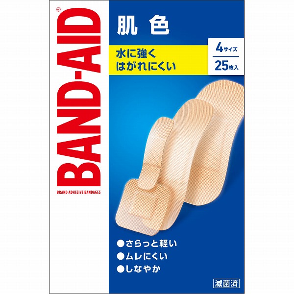 バンドエイド4サイズ 肌色 25枚【一般医療機器】