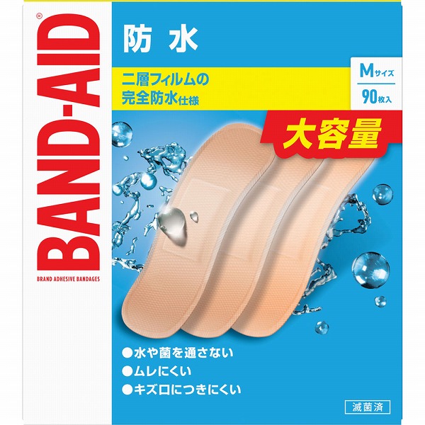 バンドエイド 防水 Mサイズ 90枚