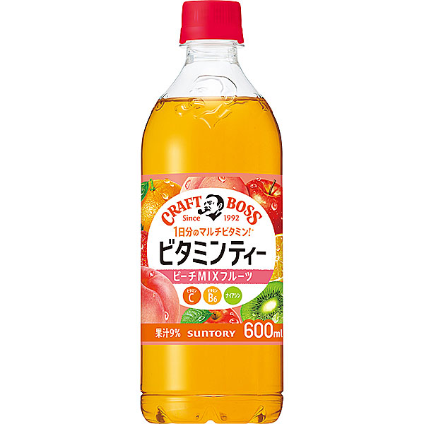 サントリー　クラフトボスビタミンティー 600ml×24本入り(1ケース)（KT）