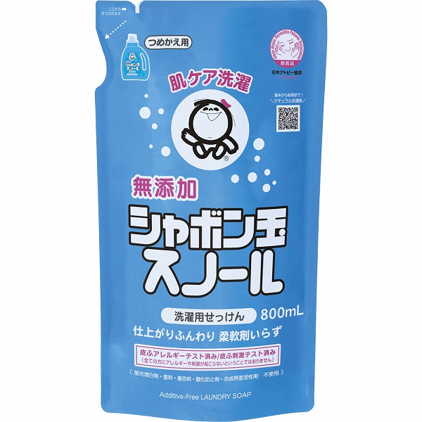 シャボン玉 スノールつめかえ用 800mL