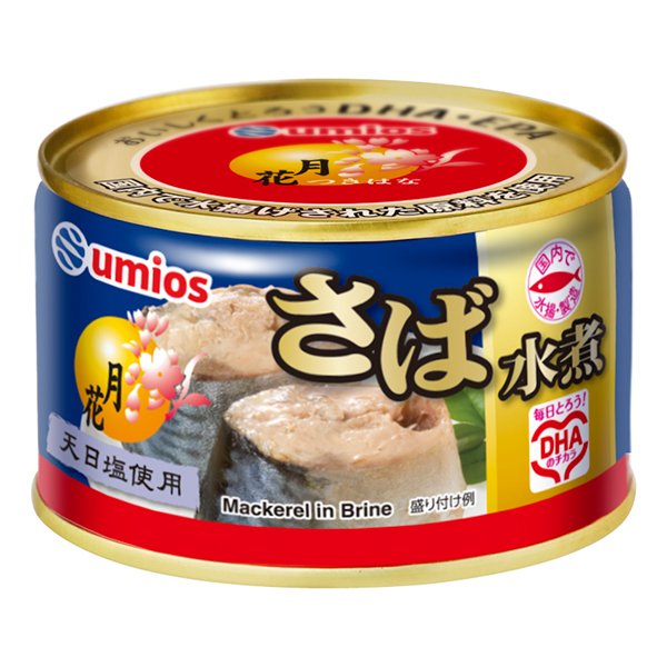 Umios 月花さば水煮 200g×48個 (1ケース)