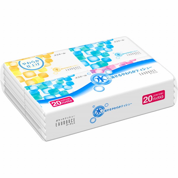 エリエール オーデュスポケット 20枚 (10組)×20パック×60セット入り (1ケース)