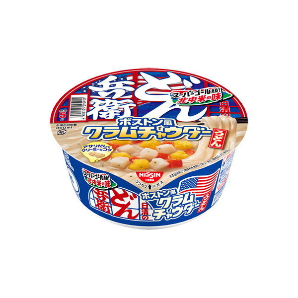 日清のどん兵衛 ボストン風クラムチャウダーうどん 81g×12個 (1ケース)