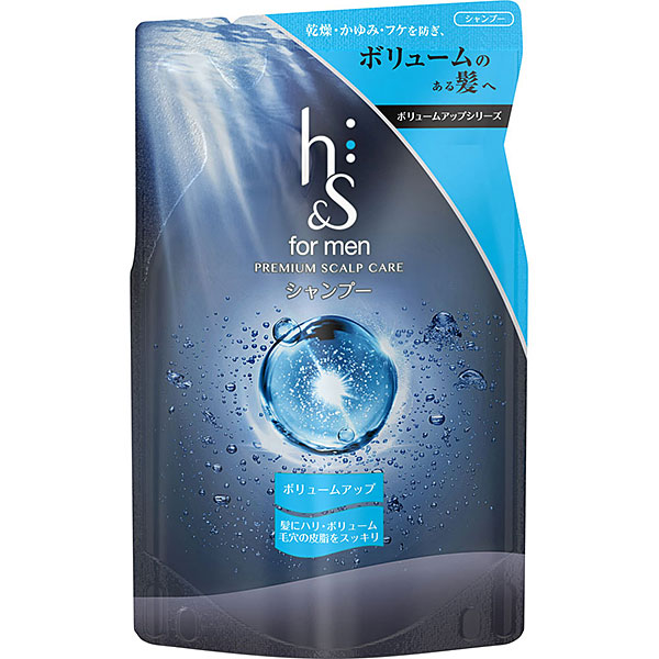 h&s for men ボリュームアップシャンプーつめかえ用(PP)(300mL)【医薬