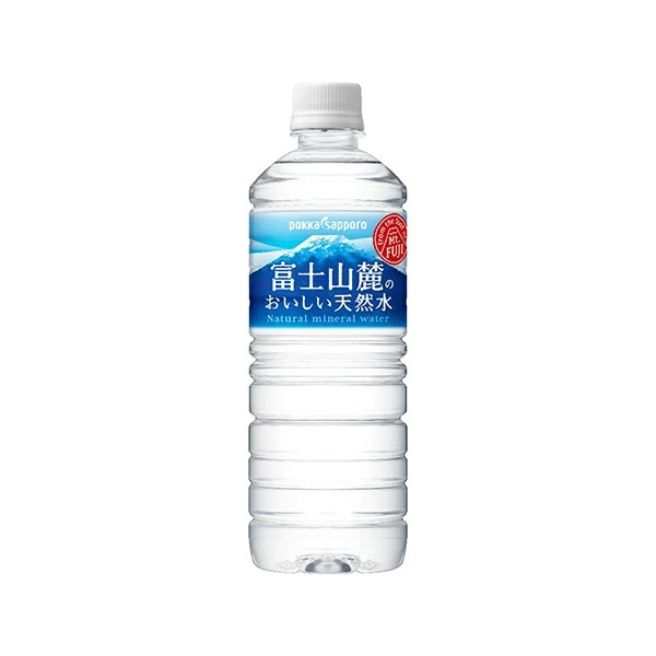 ポッカサッポロ 富士山麓のおいしい天然水 590ml×24本(1ケース)
