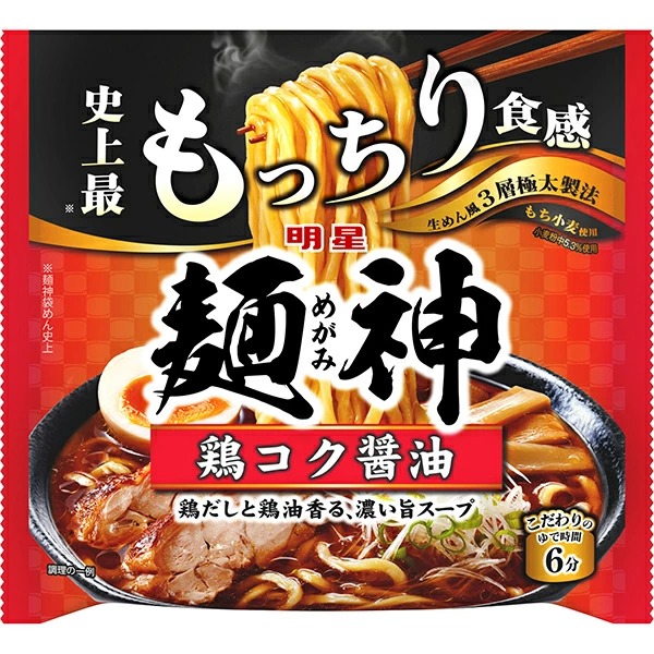 明星 麺神 鶏コク醤油 115g×10個 4ケースセット (計40個)