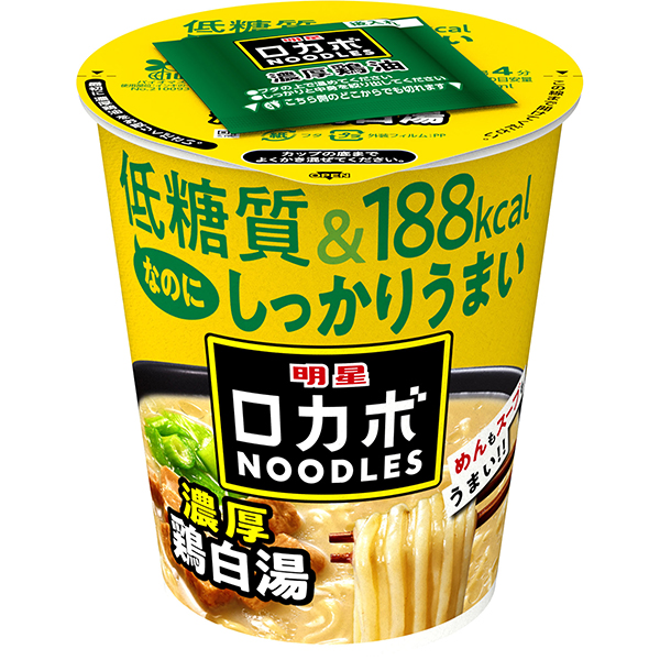 明星 ロカボNOODLES 濃厚鶏白湯 57g×12個入り(1ケース)