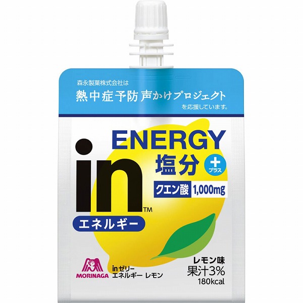 inゼリー エネルギーレモン 180g×36個入り (1ケース)