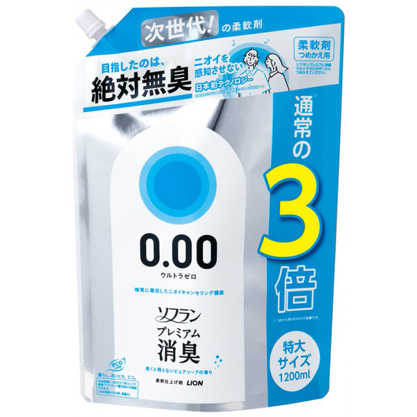 ソフラン プレミアム消臭 ウルトラゼロ 詰替特大 1200ml