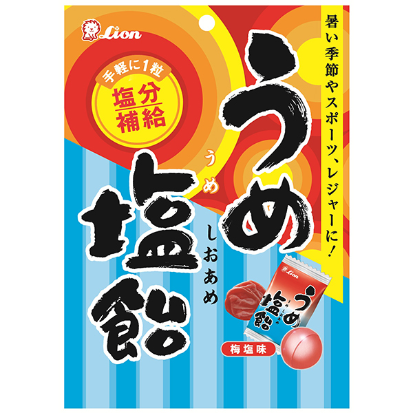 ライオン菓子 うめ塩飴 73g×6個 (1ケース)