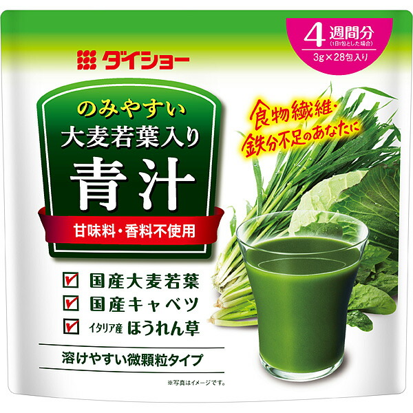 ダイショー　のみやすい大麦若葉入り青汁4週間分 84g×10個入り　3ケースセット(計30個)
