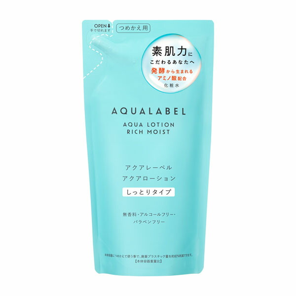 資生堂 アクアレーベル アクアローション しっとり つめかえ用 180mL