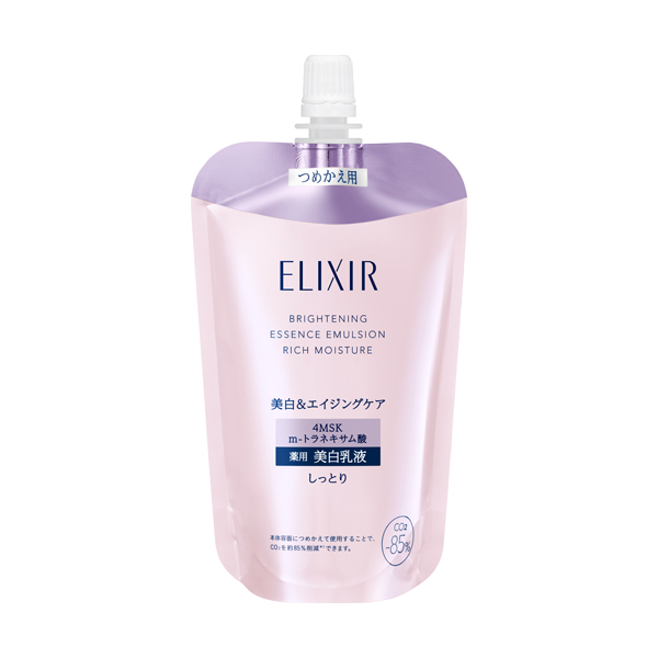 資生堂 エリクシール ホワイト ブライトニング エマルジョン しっとりタイプ ca  (つめかえ用) 110mL【医薬部外品】