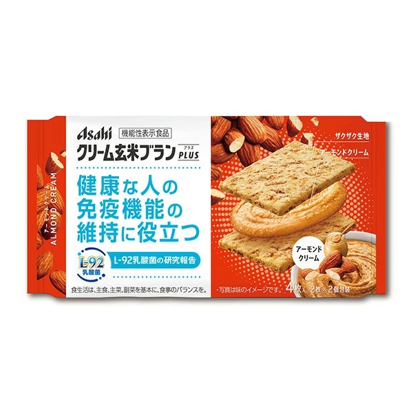 アサヒ クリーム玄米ブラン プラスアーモンドクリーム 48食入り(1ケース)【機能性表示食品】
