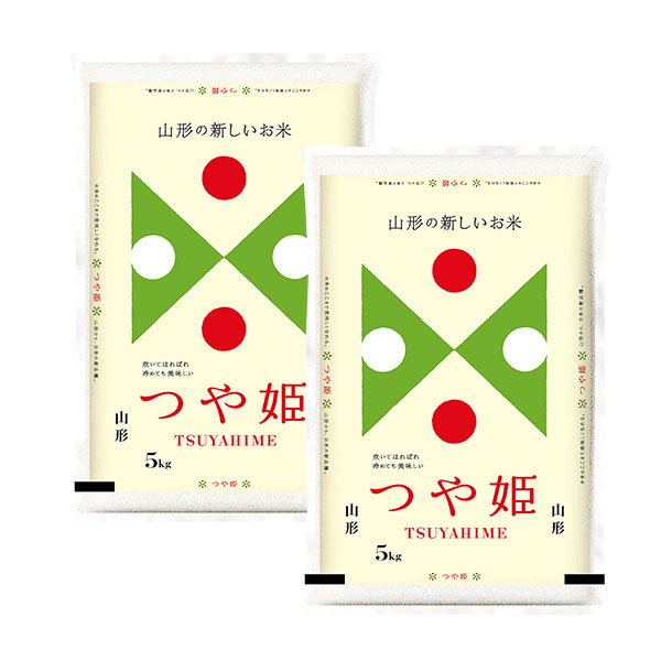 山形県産　つや姫　5kg×2 (計10kg)　【直送品・代引不可】