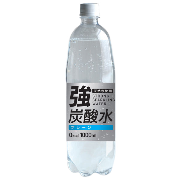 友桝飲料 強炭酸水 (富士薬品) 1000ml×15本入り (1ケース) (KK)